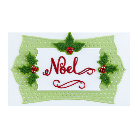Spellbinders Christmas Flourish Snijmal Mini Slimline Frame Noel (S5-535)