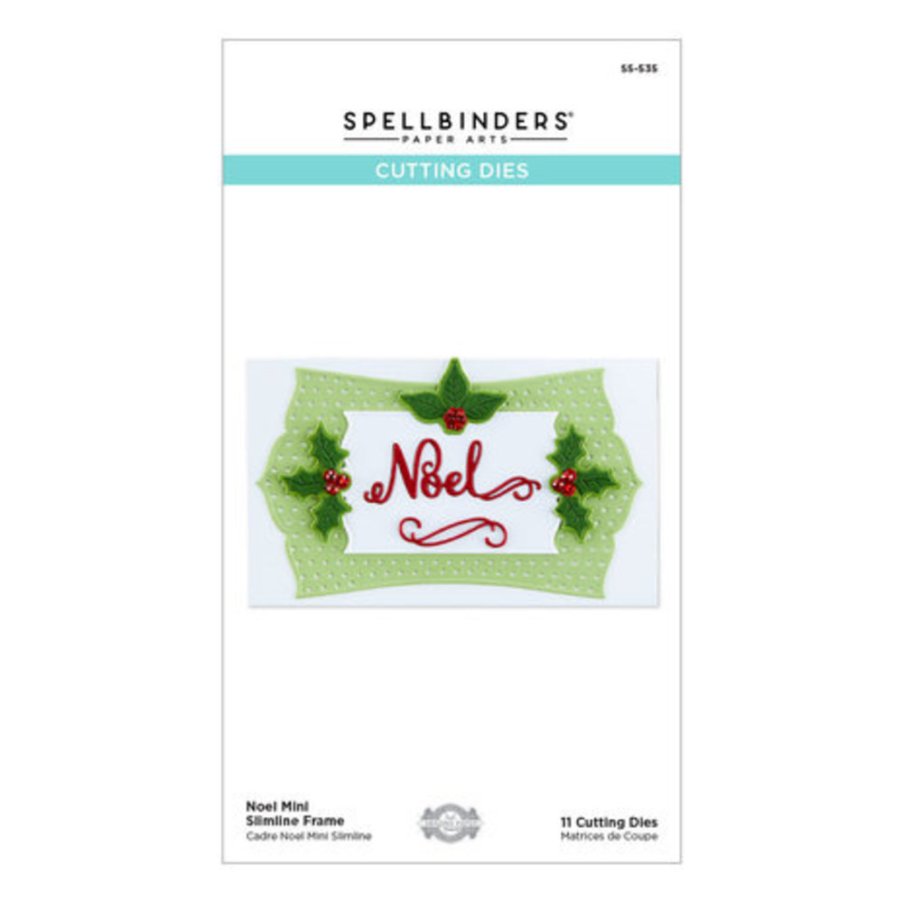 Spellbinders Christmas Flourish Snijmal Mini Slimline Frame Noel (S5-535)