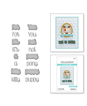 Spellbinders Holiday Cheer Enclosed Snijmal It's Not a Puppy (S2-349)