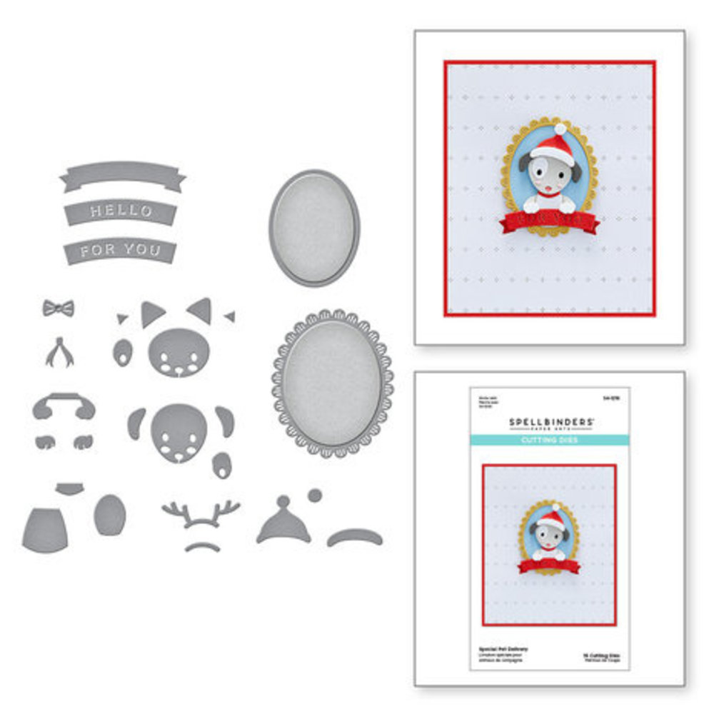 Spellbinders Holiday Cheer Enclosed Snijmal Special Pet Delivery (S4-1216)