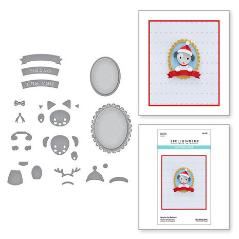 Spellbinders Holiday Cheer Enclosed Snijmal Special Pet Delivery (S4-1216)