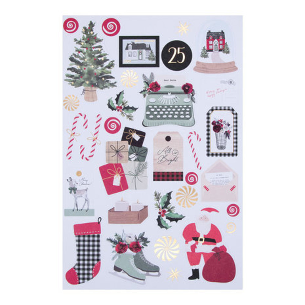 Spellbinders Santa Lane Sticker Pack (SCS-231) Spellbinders Santa Lane Sticker Pack (SCS-231)