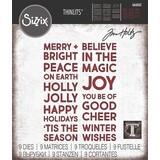Sizzix Thinlits Die Set Bold Text Christmas (666062)