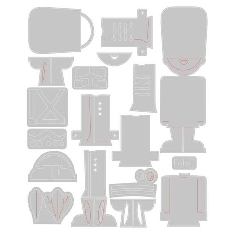 Sizzix Thinlits Die Set Harvey Colorize (666066) Sizzix Thinlits Die Set Harvey Colorize (666066)