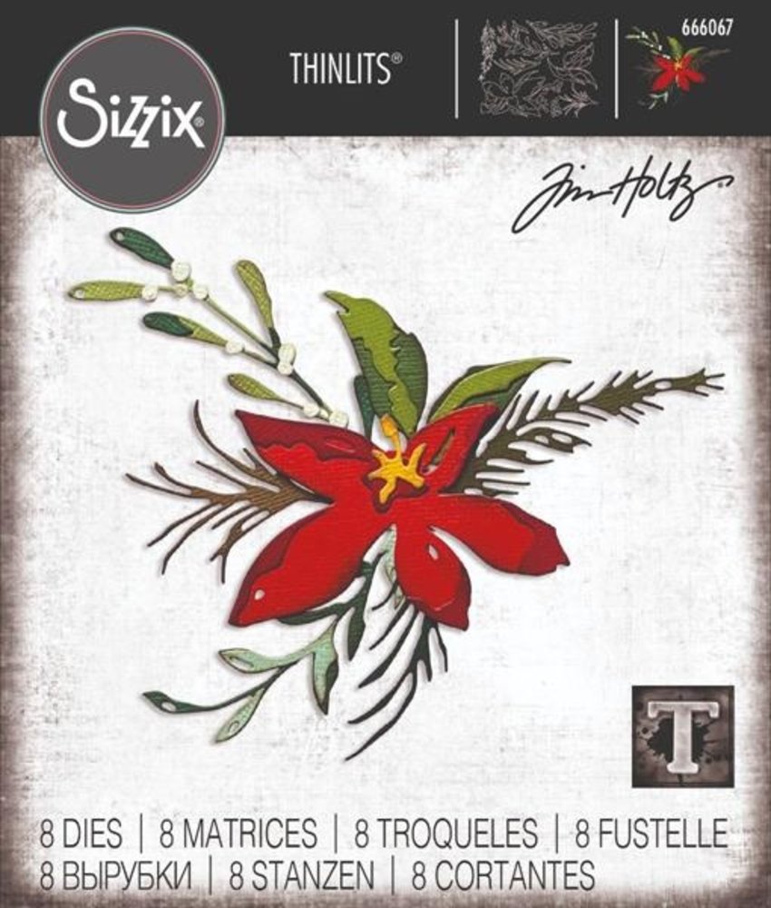 Sizzix Thinlits Die Set Holiday Brushstroke #3 (666067) Sizzix Thinlits Die Set Holiday Brushstroke #3 (666067)