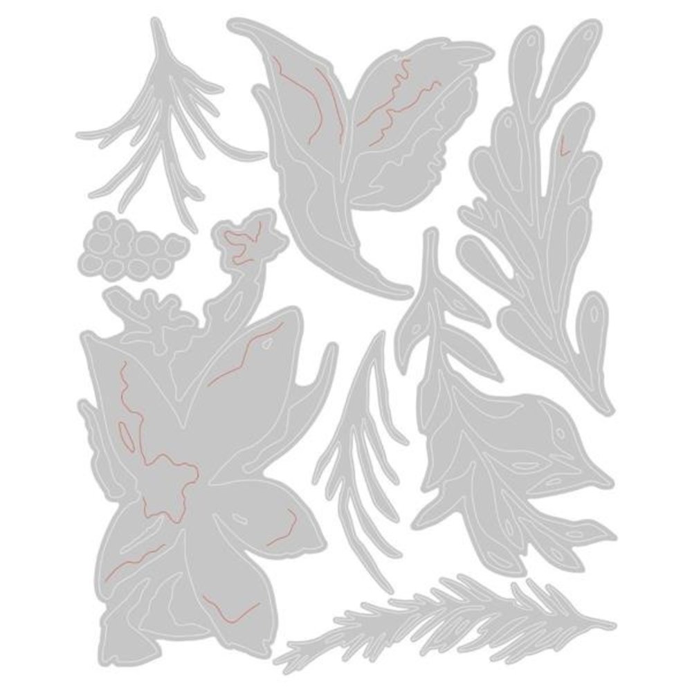 Sizzix Thinlits Die Set Holiday Brushstroke #3 (666067) Sizzix Thinlits Die Set Holiday Brushstroke #3 (666067)