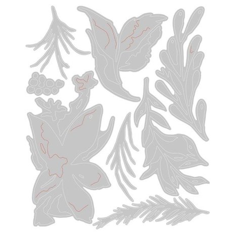 Sizzix Thinlits Die Set Holiday Brushstroke #3 (666067) Sizzix Thinlits Die Set Holiday Brushstroke #3 (666067)