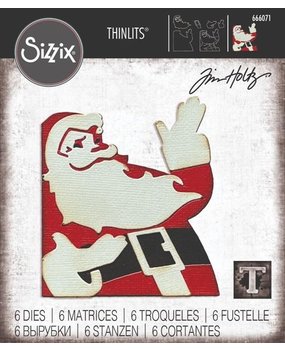 Sizzix Thinlits Die Set Retro Santa (666071) Sizzix Thinlits Die Set Retro Santa (666071)