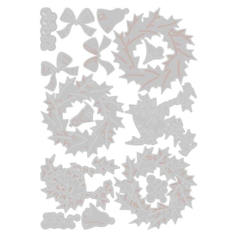 Sizzix Thinlits Die Set Yuletide Colorize (666073) Sizzix Thinlits Die Set Yuletide Colorize (666073)