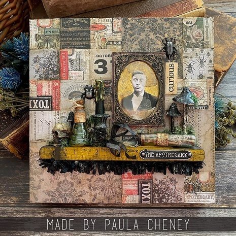 Idea-ology Tim Holtz Halloween Collage Tiles (TH94255) Idea-ology Tim Holtz Halloween Collage Tiles (TH94255)