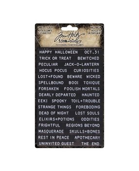Idea-ology Tim Holtz Halloween Label Stickers (TH94263) Idea-ology Tim Holtz Halloween Label Stickers (TH94263)