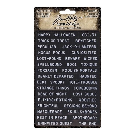 Idea-ology Tim Holtz Halloween Label Stickers (TH94263) Idea-ology Tim Holtz Halloween Label Stickers (TH94263)