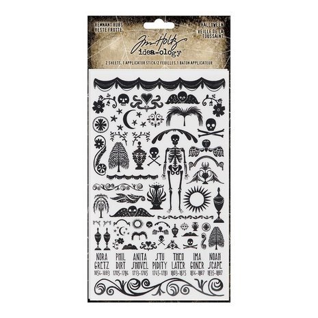 Idea-ology Tim Holtz Halloween Remnant Rubs (TH94268)