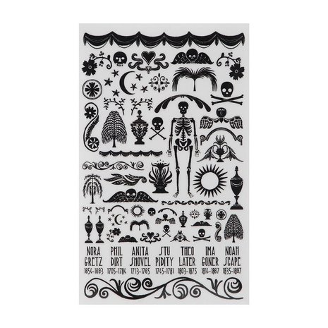 Idea-ology Tim Holtz Halloween Remnant Rubs (TH94268)