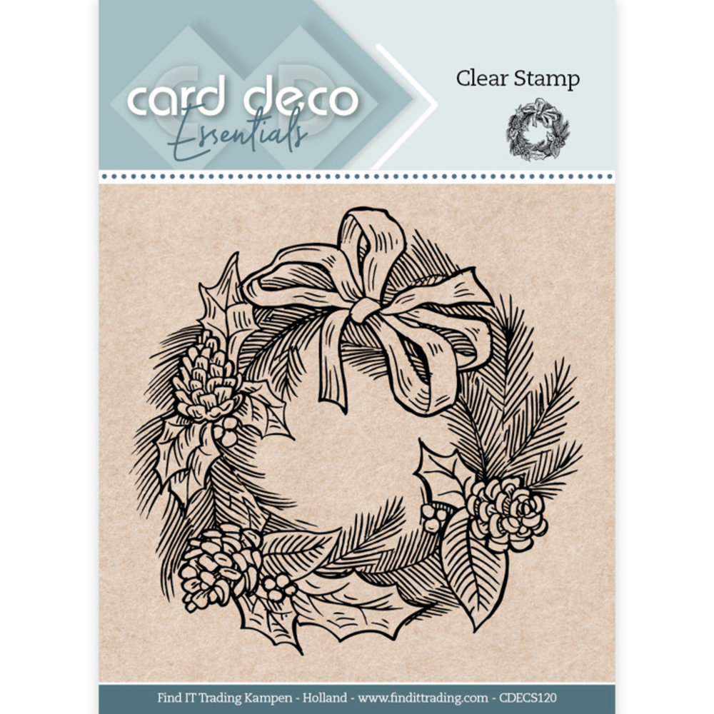 Card Deco Clear Stamp Christmas Wreath (CDECS120) Card Deco Clear Stamp Christmas Wreath (CDECS120)