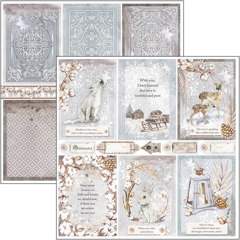 Ciao Bella Papercrafting Cozy Moments 12x12 Inch Paper Pad (CBPM056) Ciao Bella Papercrafting Cozy Moments 12x12 Inch Paper Pad (CBPM056)