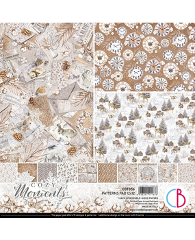 Ciao Bella Papercrafting Cozy Moments 12x12 Inch Patterns Pad (CBT056) Ciao Bella Papercrafting Cozy Moments 12x12 Inch Patterns Pad (CBT056)