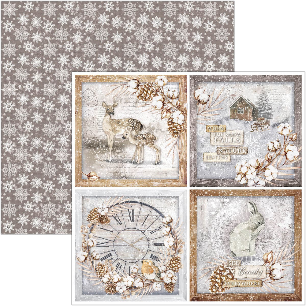 Ciao Bella Papercrafting Cozy Moments 12x12 Inch Patterns Pad (CBT056) Ciao Bella Papercrafting Cozy Moments 12x12 Inch Patterns Pad (CBT056)