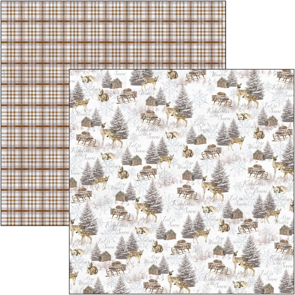 Ciao Bella Papercrafting Cozy Moments 12x12 Inch Patterns Pad (CBT056) Ciao Bella Papercrafting Cozy Moments 12x12 Inch Patterns Pad (CBT056)