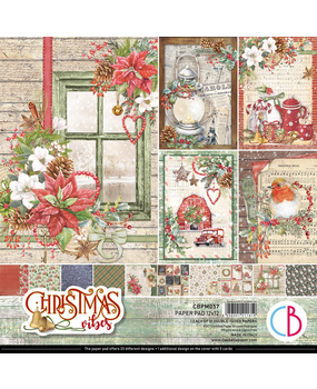 Ciao Bella Papercrafting Christmas Vibes 12x12 Inch Paper Pad (CBPM057) Ciao Bella Papercrafting Christmas Vibes 12x12 Inch Paper Pad (CBPM057)