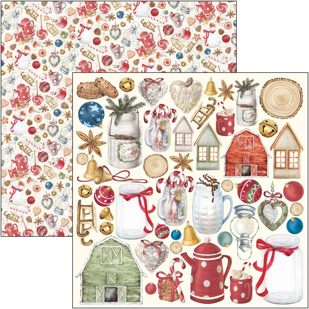 Ciao Bella Papercrafting Christmas Vibes 8x8 Inch Paper Pad (CBH057)