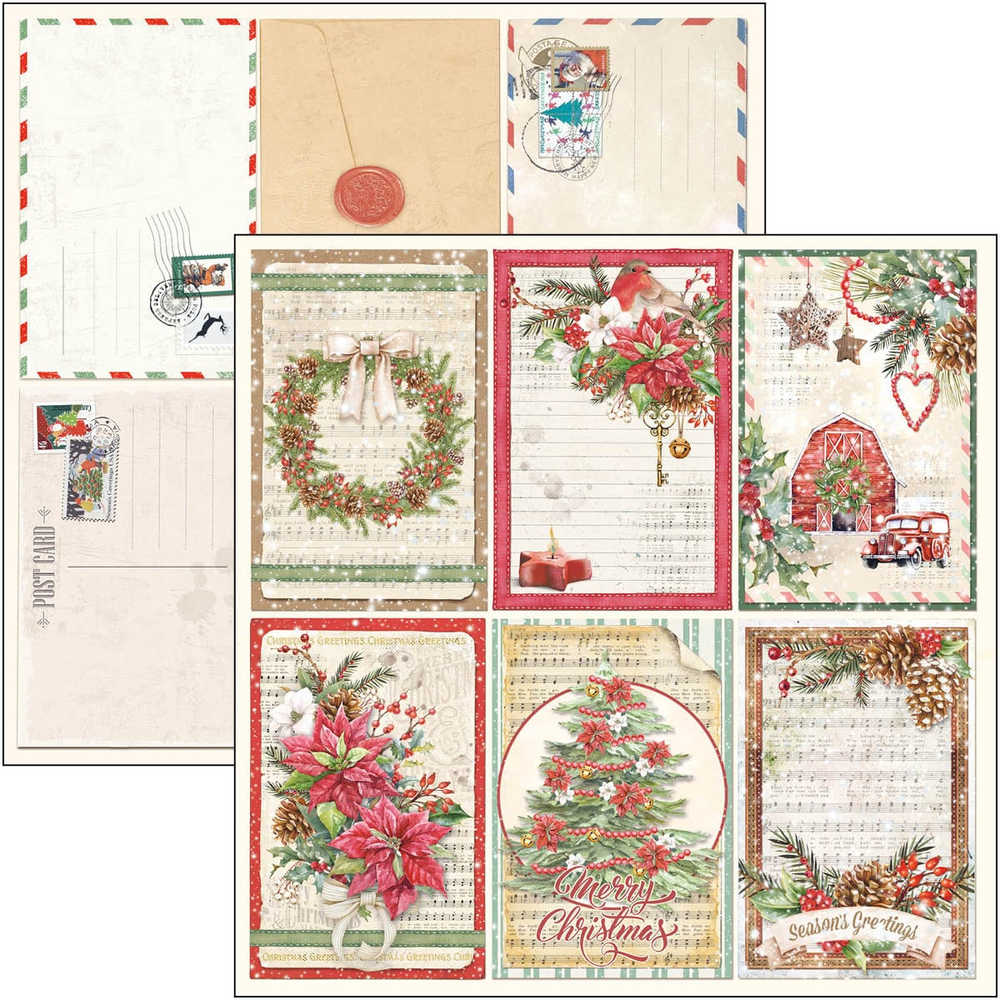 Ciao Bella Papercrafting Christmas Vibes 8x8 Inch Paper Pad (CBH057)