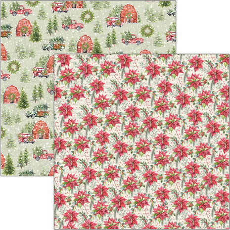 Ciao Bella Papercrafting Christmas Vibes 8x8 Inch Paper Pad (CBH057)