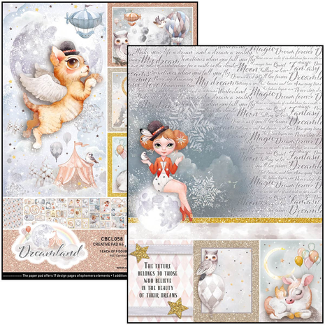 Ciao Bella Papercrafting Dreamland A4 Creative Pad (CBCL058)