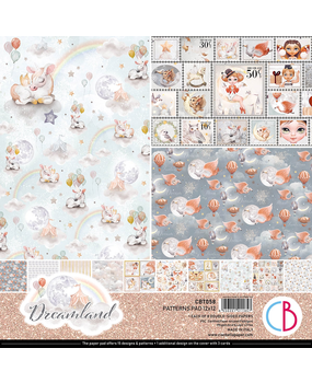Ciao Bella Papercrafting Dreamland 12x12 Inch Patterns Pad (CBT058) Ciao Bella Papercrafting Dreamland 12x12 Inch Patterns Pad (CBT058)