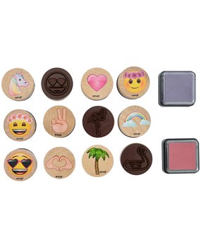 Emoji Wooden Stamp Set Magical (1010479) Emoji Wooden Stamp Set Magical (1010479)