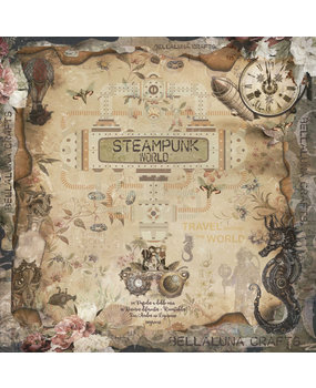 Bella Luna Crafts Steampunk World 8x8 Inch Collection Pack Bella Luna Crafts Steampunk World 8x8 Inch Collection Pack