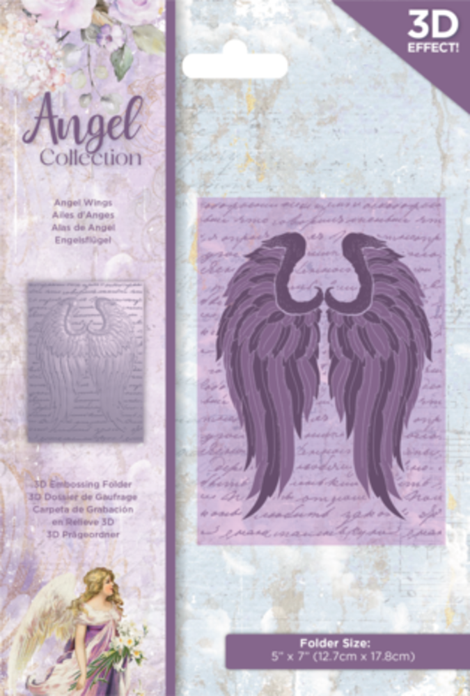 Crafter's Companion Angel Collection 3D Embossing Folder Angel Wings (ANG-EF-3D-ANWI) Crafter's Companion Angel Collection 3D Embossing Folder Angel Wings (ANG-EF-3D-ANWI)