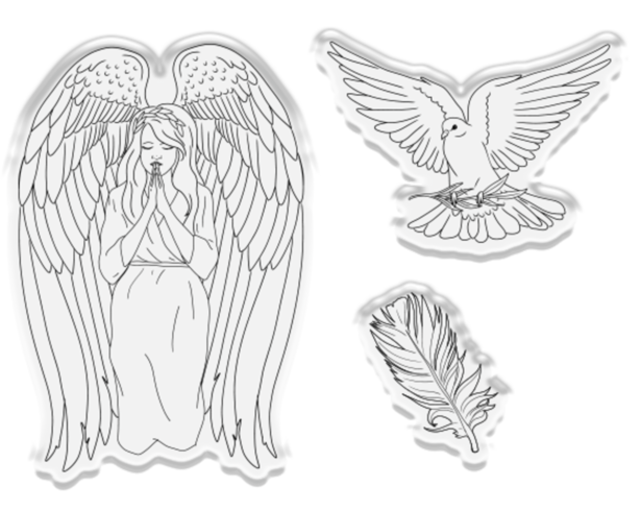 Crafter's Companion Angel Collection Stamp & Die Ethereal Angels (ANG-STD-ETAN) Crafter's Companion Angel Collection Stamp & Die Ethereal Angels (ANG-STD-ETAN)