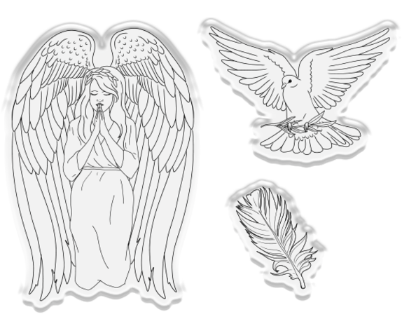 Crafter's Companion Angel Collection Stamp & Die Ethereal Angels (ANG-STD-ETAN) Crafter's Companion Angel Collection Stamp & Die Ethereal Angels (ANG-STD-ETAN)