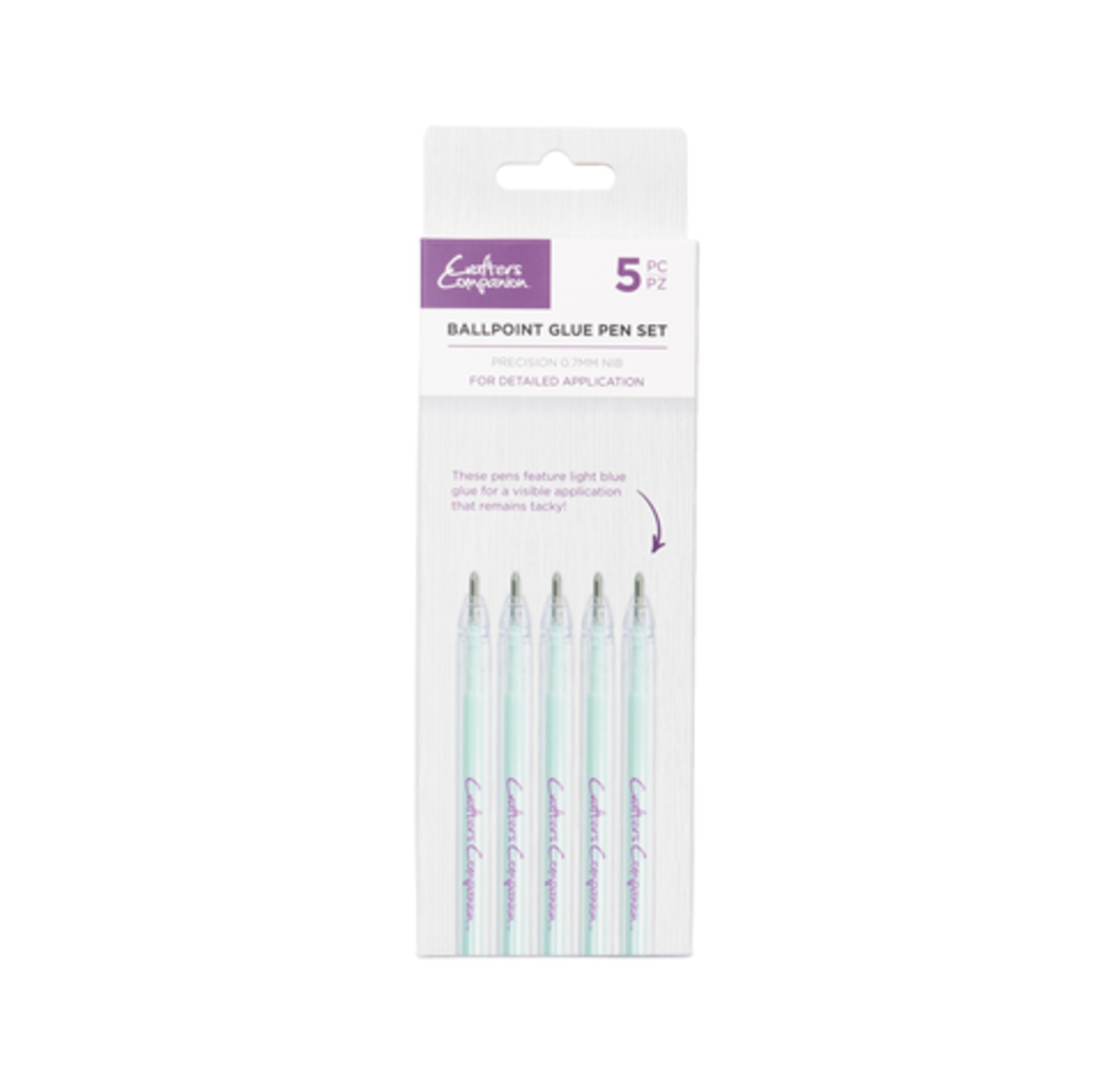 Crafter's Companion Ballpoint Glue Pen Set (5pcs) (CC-TOOL-BPGLUEP) Crafter's Companion Ballpoint Glue Pen Set (5pcs) (CC-TOOL-BPGLUEP)