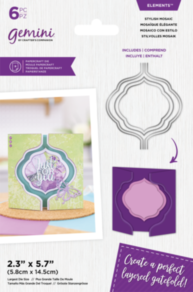 Gemini Layered Edge Gatefold Stylish Mosaic Elements Dies (GEM-MD-ELE-STMO) Gemini Layered Edge Gatefold Stylish Mosaic Elements Dies (GEM-MD-ELE-STMO)