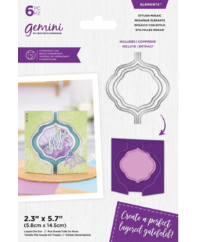 Gemini Layered Edge Gatefold Stylish Mosaic Elements Dies (GEM-MD-ELE-STMO) Gemini Layered Edge Gatefold Stylish Mosaic Elements Dies (GEM-MD-ELE-STMO)
