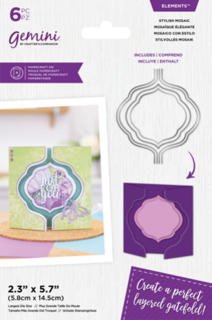Gemini Layered Edge Gatefold Stylish Mosaic Elements Dies (GEM-MD-ELE-STMO) Gemini Layered Edge Gatefold Stylish Mosaic Elements Dies (GEM-MD-ELE-STMO)