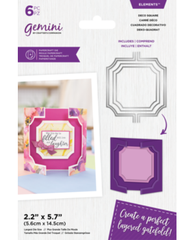 Gemini Layered Edge Gatefold Deco Square Elements Dies (GEM-MD-ELE-DESQ)