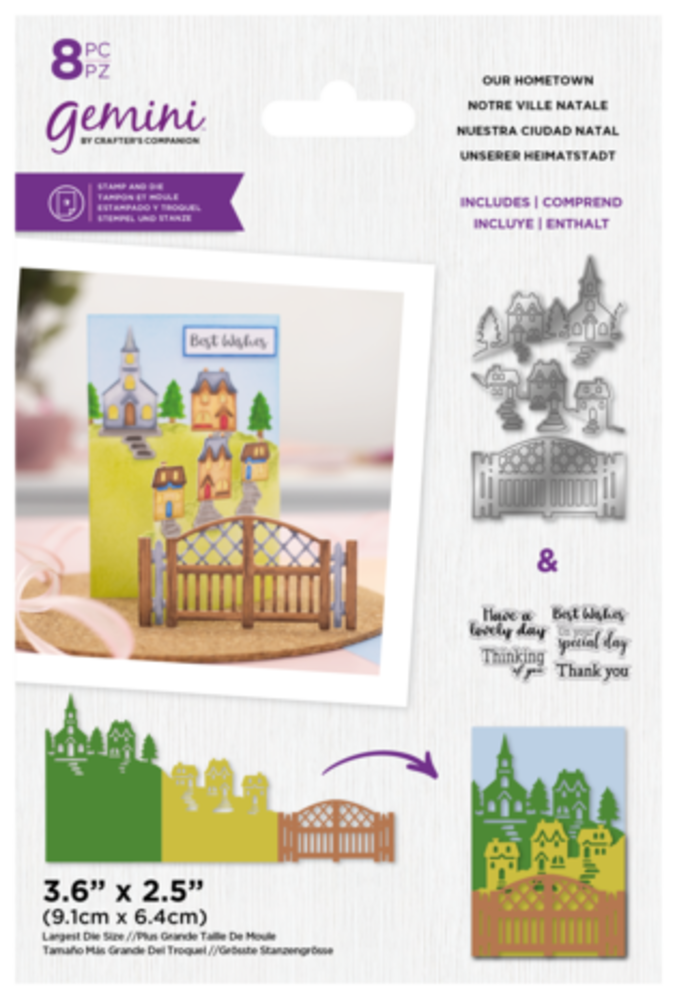 Gemini Zig Zag Scene Builder Stamp & Die Our Hometown (GEM-STD-ZZ3D-OH)