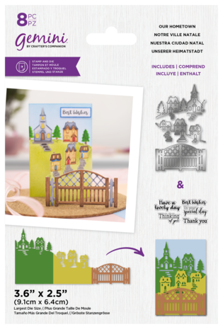 Gemini Zig Zag Scene Builder Stamp & Die Our Hometown (GEM-STD-ZZ3D-OH)