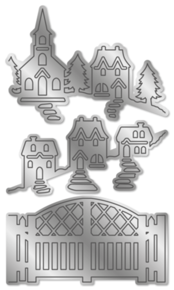 Gemini Zig Zag Scene Builder Stamp & Die Our Hometown (GEM-STD-ZZ3D-OH)