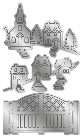 Gemini Zig Zag Scene Builder Stamp & Die Our Hometown (GEM-STD-ZZ3D-OH)