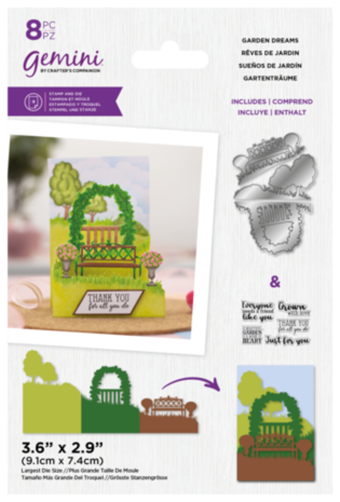 Gemini Zig Zag Scene Builder Stamp & Die Garden Dreams (GEM-STD-ZZ3D-GD) Gemini Zig Zag Scene Builder Stamp & Die Garden Dreams (GEM-STD-ZZ3D-GD)