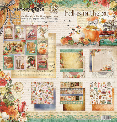Memory Place Fall Is In The Air 12x12 Inch Paper Pack (MP-61029) Memory Place Fall Is In The Air 12x12 Inch Paper Pack (MP-61029)