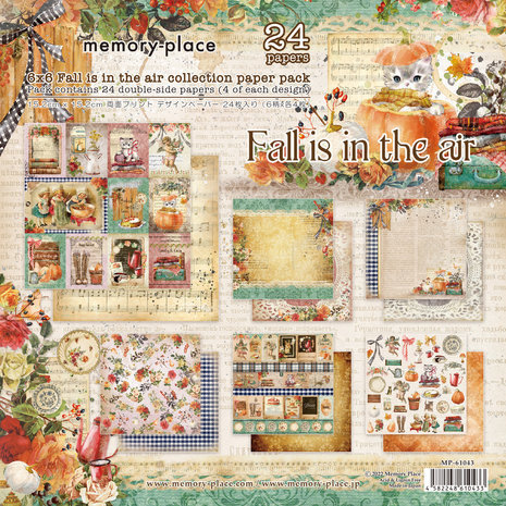 Memory Place Fall Is In The Air 6x6 Inch Paper Pack (MP-61043) Memory Place Fall Is In The Air 6x6 Inch Paper Pack (MP-61043)