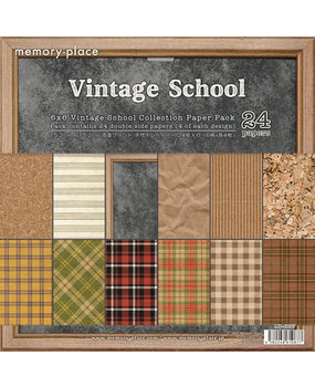 Memory Place Vintage School 6x6 Inch Paper Pack (MP-61087) Memory Place Vintage School 6x6 Inch Paper Pack (MP-61087)