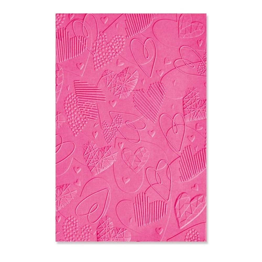 Sizzix 3D Textured Impressions Mark Making Hearts (666038) Sizzix 3D Textured Impressions Mark Making Hearts (666038)