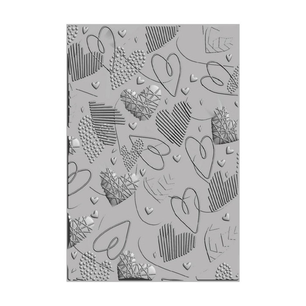 Sizzix 3D Textured Impressions Mark Making Hearts (666038) Sizzix 3D Textured Impressions Mark Making Hearts (666038)