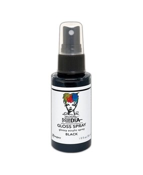 Dina Wakley MEdia Gloss Spray Black 56ml (MDO73659) Dina Wakley MEdia Gloss Spray Black 56ml (MDO73659)